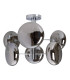 Orion Multi Arm Semi Flush Ceiling Lamp Chrome 6xG9-1