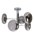 Orion Multi Arm Semi Flush Ceiling Lamp Chrome 6xG9-5