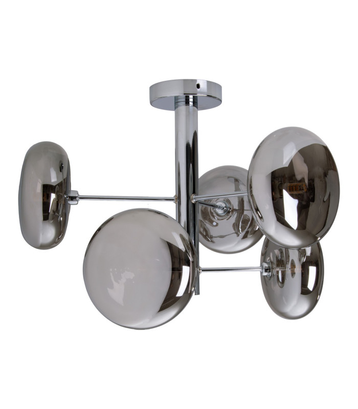 Orion Multi Arm Semi Flush Ceiling Lamp Chrome 6xG9-5