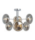 Orion Multi Arm Semi Flush Ceiling Lamp Chrome 6xG9-9