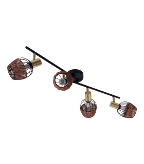 Corbis Ceiling Spotlight Bar Brown 4xE14-1