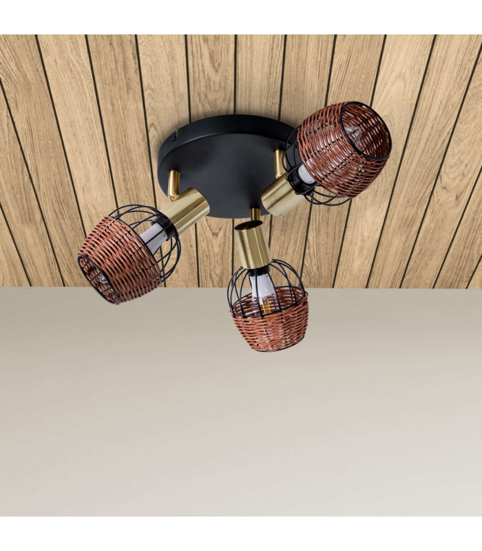 Corbis Ceiling Spotlight Clusters Black 3xE14-2