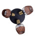Corbis Ceiling Spotlight Clusters Black 3xE14-6