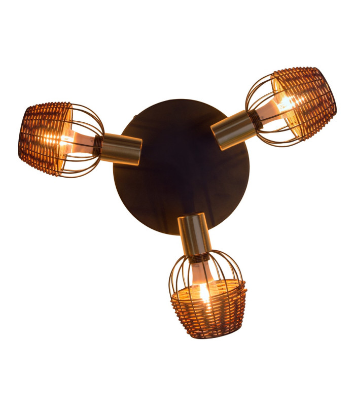 Corbis Ceiling Spotlight Clusters Black 3xE14-7