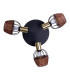 Corbis Ceiling Spotlight Clusters Black 3xE14-8