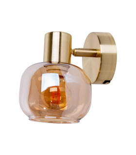 Libby Dome Wall Lamp Brass 1xE14-1