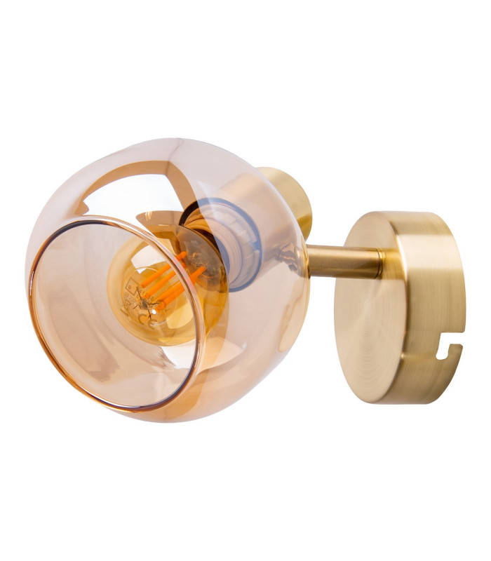 Libby Dome Wall Lamp Brass 1xE14-8