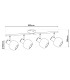 Libby Ceiling Spotlight Bar Brass 4xE14-5