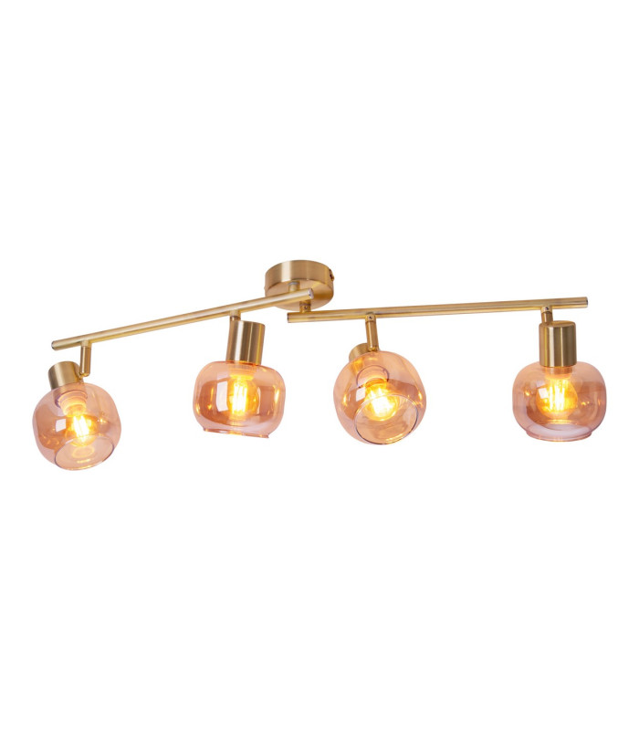Libby Ceiling Spotlight Bar Brass 4xE14-15