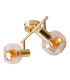 Libby Twin Ceiling Spotlight Brass 2xE14-6