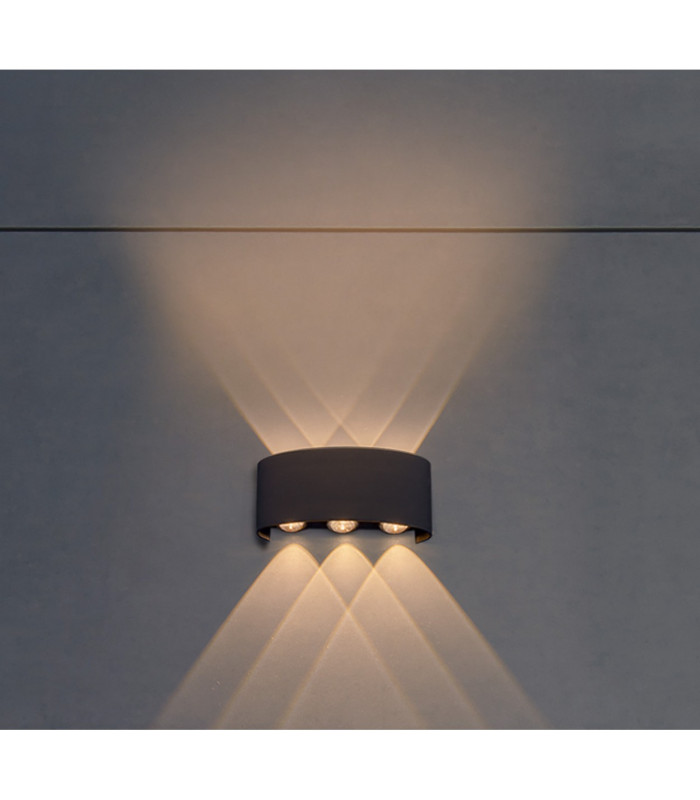 Auron LED Outdoor Up Down Wall Lamp Anthracite 3000K IP65-3