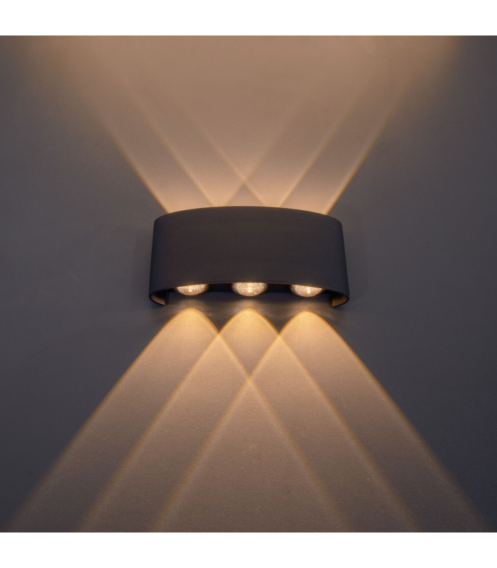 Auron LED Outdoor Up Down Wall Lamp Anthracite 3000K IP65-5