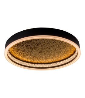Arany Dimmable Integrated LED Semi Flush Ceiling Light Black 2957K-1