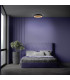 Arany Dimmable Integrated LED Semi Flush Ceiling Light Black 2957K-2