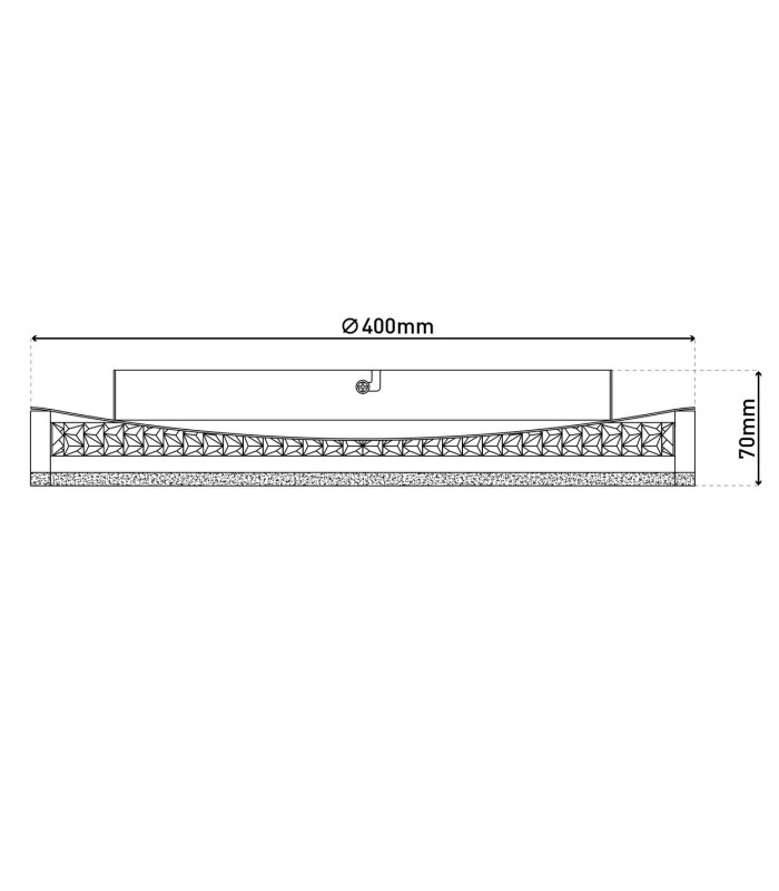 Arany Dimmable Integrated LED Semi Flush Ceiling Light Black 2957K-3