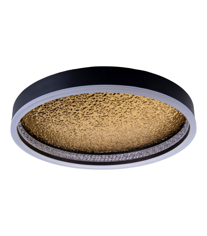 Arany Dimmable Integrated LED Semi Flush Ceiling Light Black 2957K-4