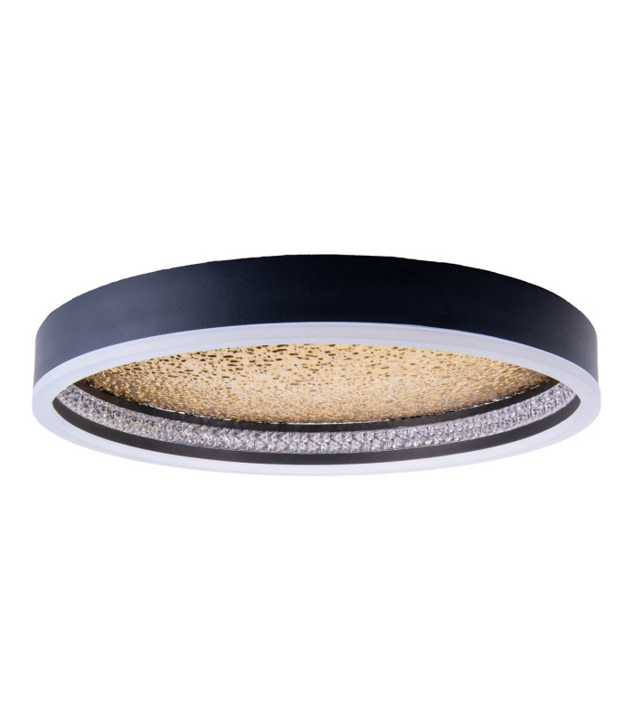 Arany Dimmable Integrated LED Semi Flush Ceiling Light Black 2957K-5