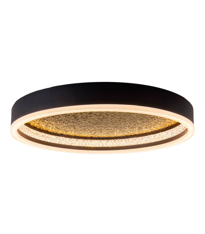 Arany Dimmable Integrated LED Semi Flush Ceiling Light Black 2957K-6