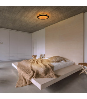Canna Dimmable CCT Integrated LED Semi Flush Ceiling Light White 3000-6200K-2