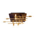 Ancona Semi Flush Ceiling Light Brass 11xG9-7