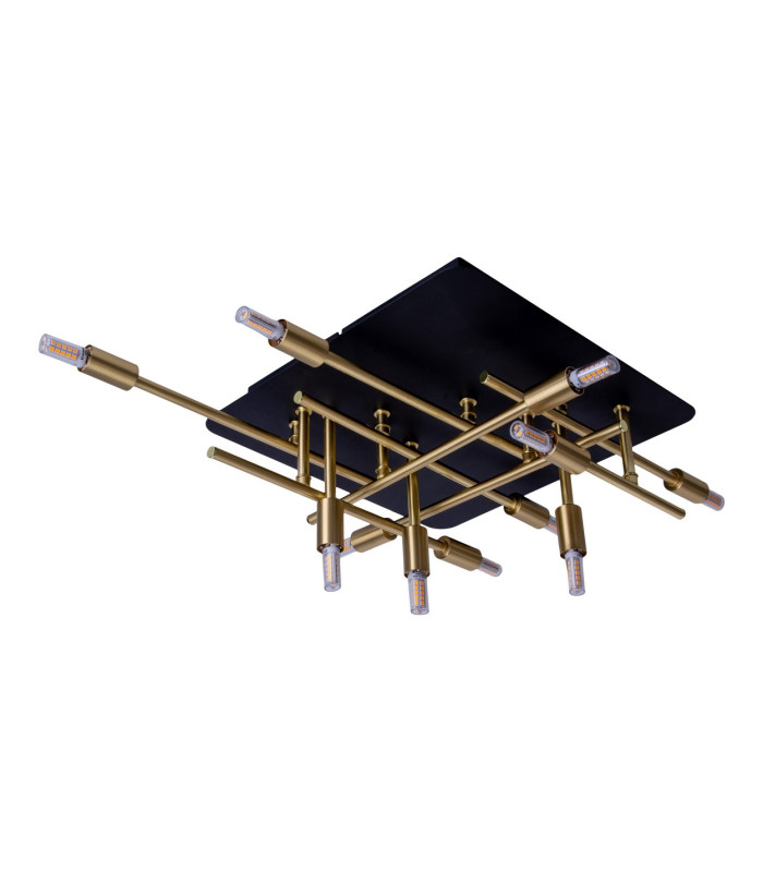 Ancona Semi Flush Ceiling Light Brass 11xG9-8