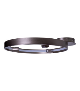 Tristan Dimmable Integrated LED Semi Flush Ceiling Light Steel-Blank 3000K-1