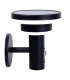 Nora Dimmable LED Solar Outdoor Motion Sensor Wall Lamp Black PIR + Dusk to Dawn Sensor 3000K IP44-8