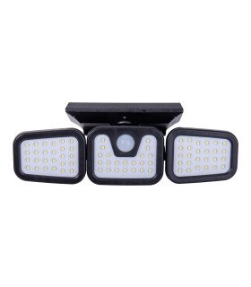 Pacita Dimmable LED Solar Outdoor Motion Sensor Wall Lamp Black PIR + Dusk to Dawn Sensor 6500K IP44-1