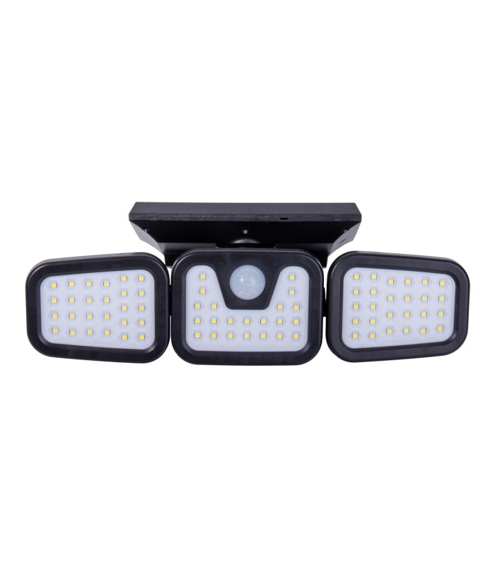 Pacita Dimmable LED Solar Outdoor Motion Sensor Wall Lamp Black PIR + Dusk to Dawn Sensor 6500K IP44-1