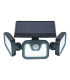 Pacita Dimmable LED Solar Outdoor Motion Sensor Wall Lamp Black PIR + Dusk to Dawn Sensor 6500K IP44-7
