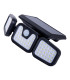 Pacita Dimmable LED Solar Outdoor Motion Sensor Wall Lamp Black PIR + Dusk to Dawn Sensor 6500K IP44-8