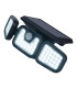 Pacita Dimmable LED Solar Outdoor Motion Sensor Wall Lamp Black PIR + Dusk to Dawn Sensor 6500K IP44-9