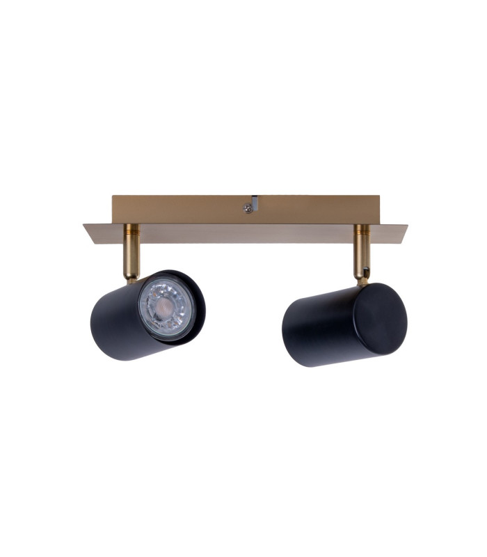 Frida Twin Ceiling Spotlight Black-Gold 2xGU10-1