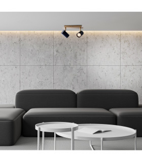 Frida Twin Ceiling Spotlight Black-Gold 2xGU10-2