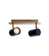 Frida Twin Ceiling Spotlight Black-Gold 2xGU10-4