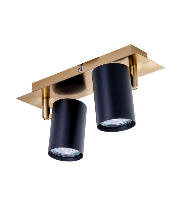 Frida Twin Ceiling Spotlight Black-Gold 2xGU10-5