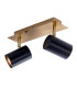 Frida Twin Ceiling Spotlight Black-Gold 2xGU10-8