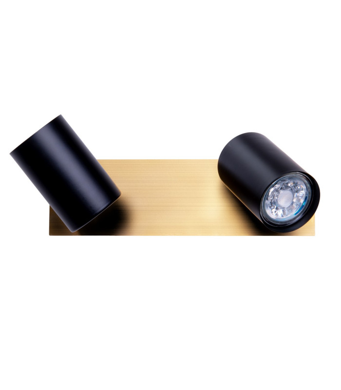 Frida Twin Ceiling Spotlight Black-Gold 2xGU10-13