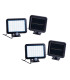 Pepe Set of 2 Twin Solar Outdoor Motion Sensor Wall Lamp Black PIR + Dusk to Dawn Sensor 12000K IP44-1