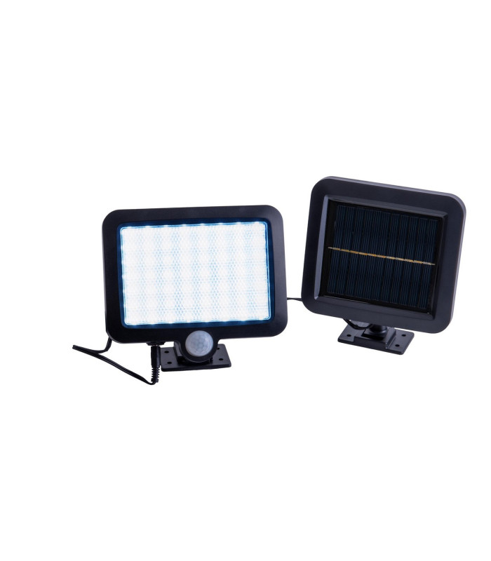 Pepe Set of 2 Twin Solar Outdoor Motion Sensor Wall Lamp Black PIR + Dusk to Dawn Sensor 12000K IP44-5