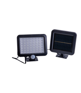 Pepe Solar Outdoor Motion Sensor Wall Lamp Black PIR + Dusk to Dawn Sensor 12000K IP44-1