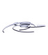 Radon Dimmable Integrated LED Semi Flush Ceiling Light Black 2900K-6