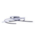 Radon Dimmable Integrated LED Semi Flush Ceiling Light Black 2900K-8