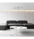 Radon Dimmable Integrated LED Semi Flush Ceiling Light Steel-Blank 2900K-2