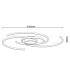 Radon Dimmable Integrated LED Semi Flush Ceiling Light Steel-Blank 2900K-3