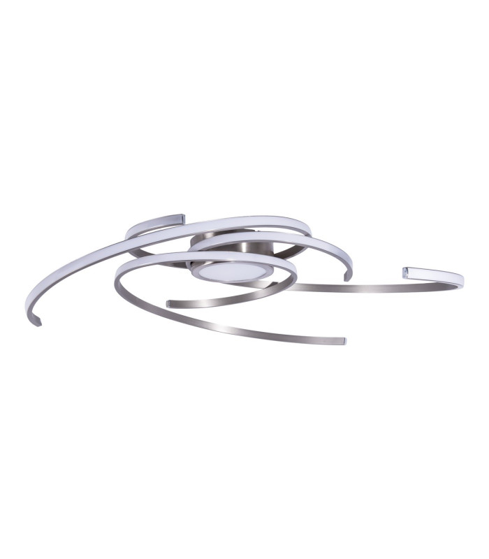 Radon Dimmable Integrated LED Semi Flush Ceiling Light Steel-Blank 2900K-5