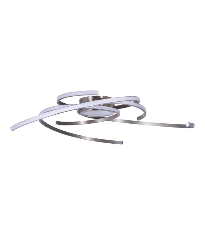 Radon Dimmable Integrated LED Semi Flush Ceiling Light Steel-Blank 2900K-7