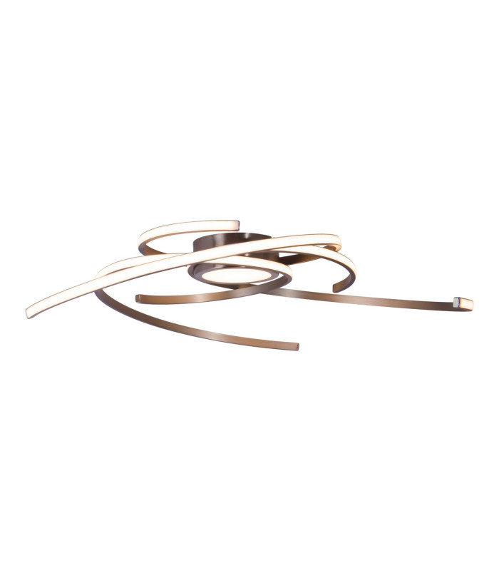 Radon Dimmable Integrated LED Semi Flush Ceiling Light Steel-Blank 2900K-8