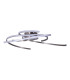 Radon Dimmable Integrated LED Semi Flush Ceiling Light Steel-Blank 2900K-9