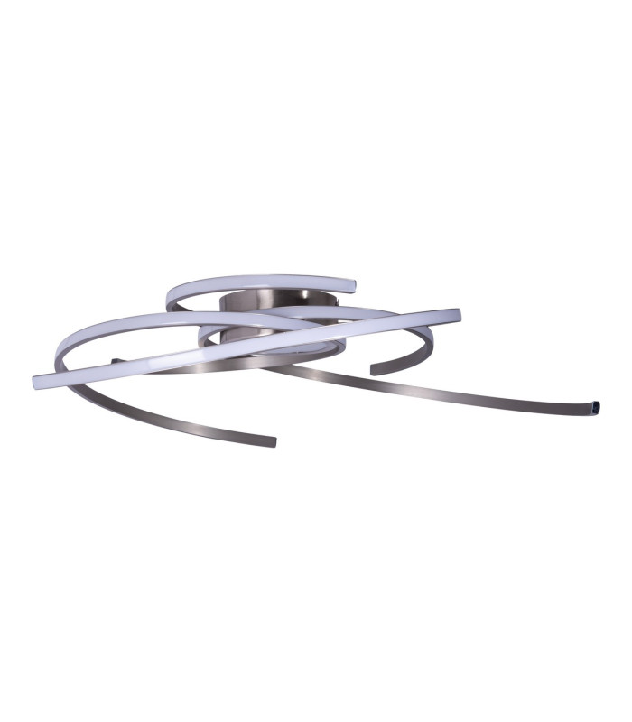 Radon Dimmable Integrated LED Semi Flush Ceiling Light Steel-Blank 2900K-9
